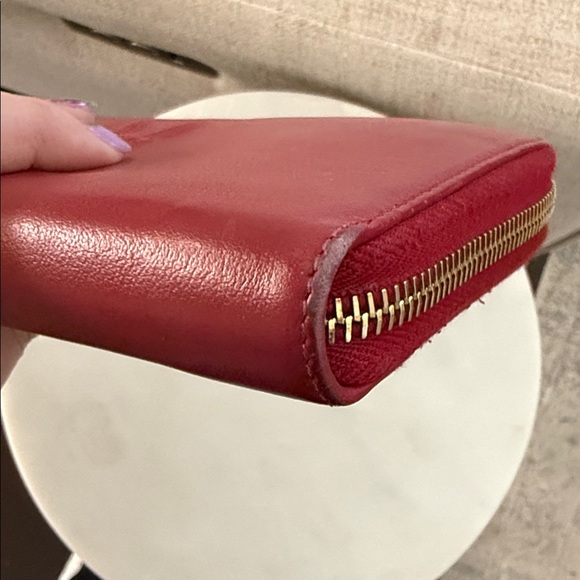 Yves Saint Laurent Red Wallet - Picture 3 of 9